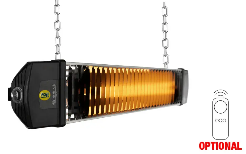 MO-EL Iris 867N e 867NRC - Lampada Riscaldante Infrarossi per Ambienti di 7-12 m²