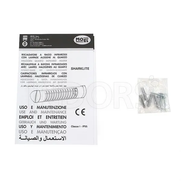 MO-EL Sharklite 718N -  Lampada Infrarossi Riscaldante Anti Ossidazione