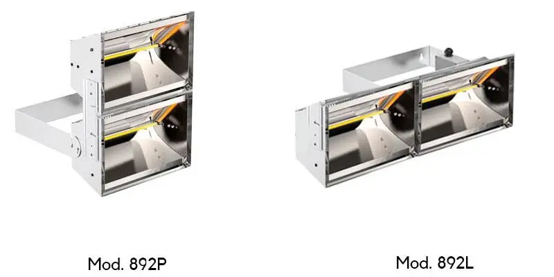 MO-EL Hathor Deep 892P 892L - Doppia Lampada Infrarossi riscaldante a Onde Corte