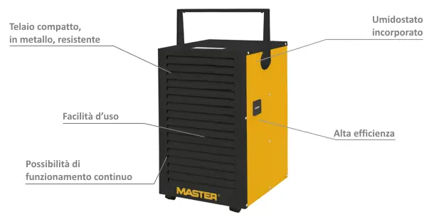 Master DH 732 Deumidificatore Professionale