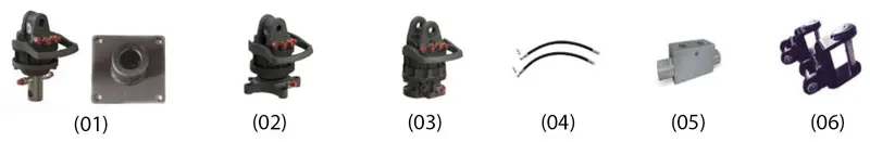 MHS TM 1300 - Pinza Forestale Accessori