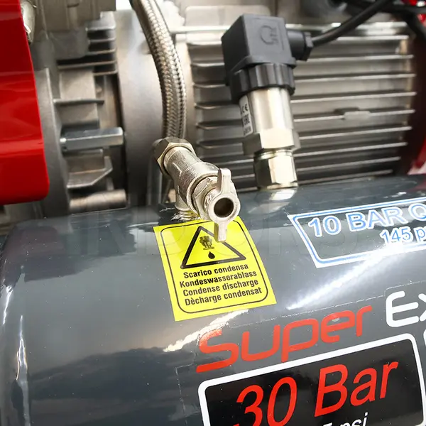 Nardi Super Extreme TN 30 bar compressore dettaglio scarico condensa