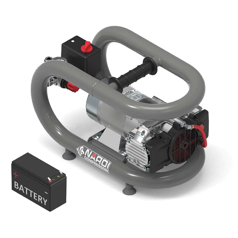 Nardi Esprit 3T 60 24 V - 3L Portable Battery-Powered Compressor