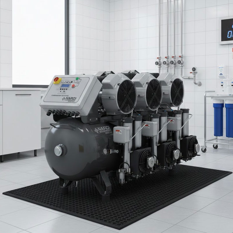 Nardi Extreme MP 270 L - Three-Phase Dental Compressor with Dryer