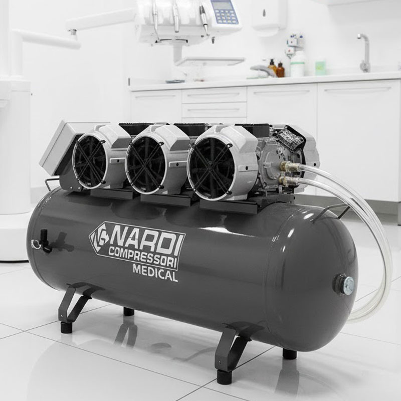 Nardi Extreme MPV 500 L - Three-Phase Dental Compressor without Dryer