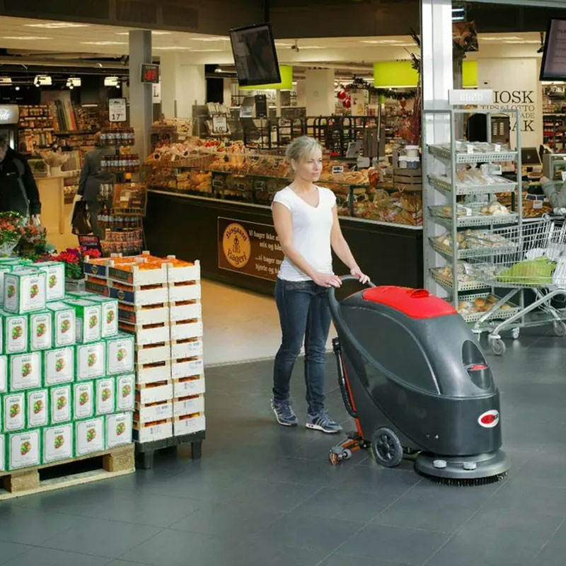 Nilfisk Viper AS510B - 50000238 Walk-Behind Battery-Powered Scrubber Dryer for Medium-Sized Surfaces