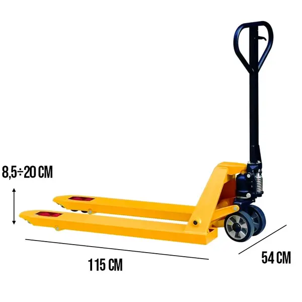 Novamach N2/GP - Transpallet con Rullino Sottoforca Ø 200 mm