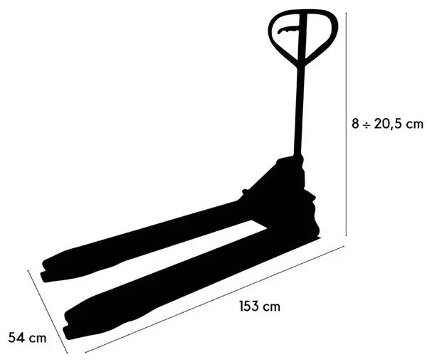 Misure Novamach NEEN/Q - Transpallet Elettrico 1500 Kg