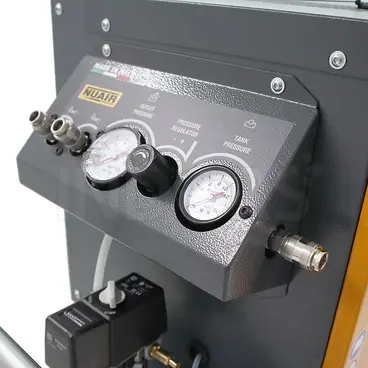 laterale quadro comandi Nuair AIR SIL EVO B3800B/3CM/100 - Compressore a Pistoni Silenziato 100 L