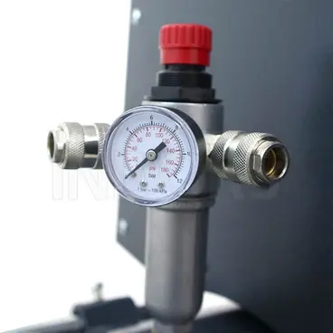 misurazione pressione manometro Nuair B3800/3M/100C SIL - Compressore a Pistoni Silenziato