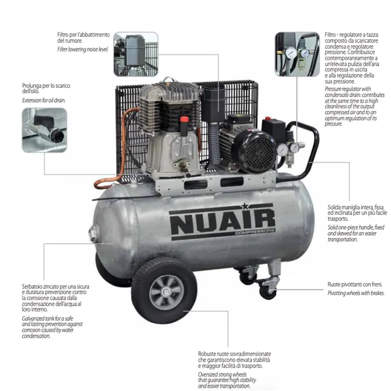 Nuair NB4/4CT/90G - Compressori a cinghia