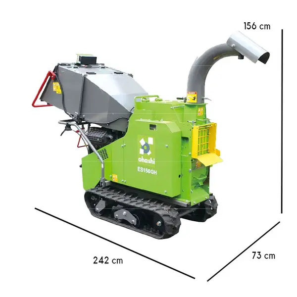Ohashi ES151GH - Biocippatore Cingolato Briggs and Stratton 23 HP