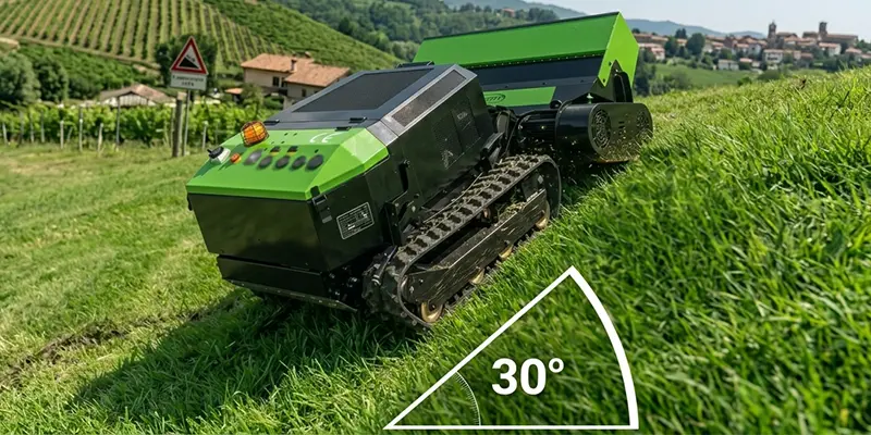 Pogo M-Tech MONSTER PRO 80 - Trinciasarmenti Ibrido Radiocomandato per Pendenze fino a 30°
