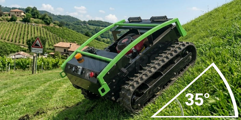 Pogo M-Tech SKK 55 - Radio-Controlled Robot Lawnmower for Medium Lawns