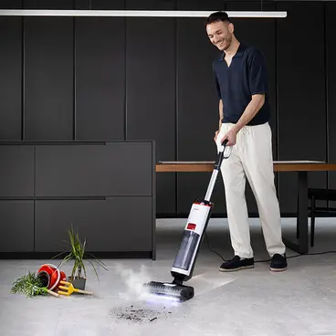 Polti RollySteam WD10 CORDED Pulitore Pavimenti 4 in 1: aspira, lava, igienizza e asciuga