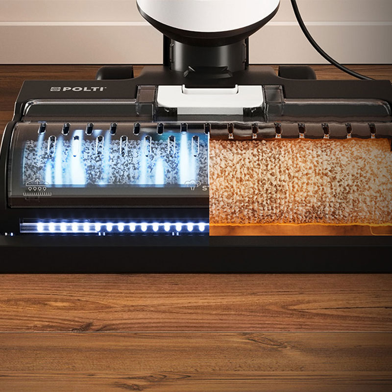 Polti RollySteam WD10 Nettoyeur de sols filaire 4 en 1 : aspire, lave, désinfecte et sèche