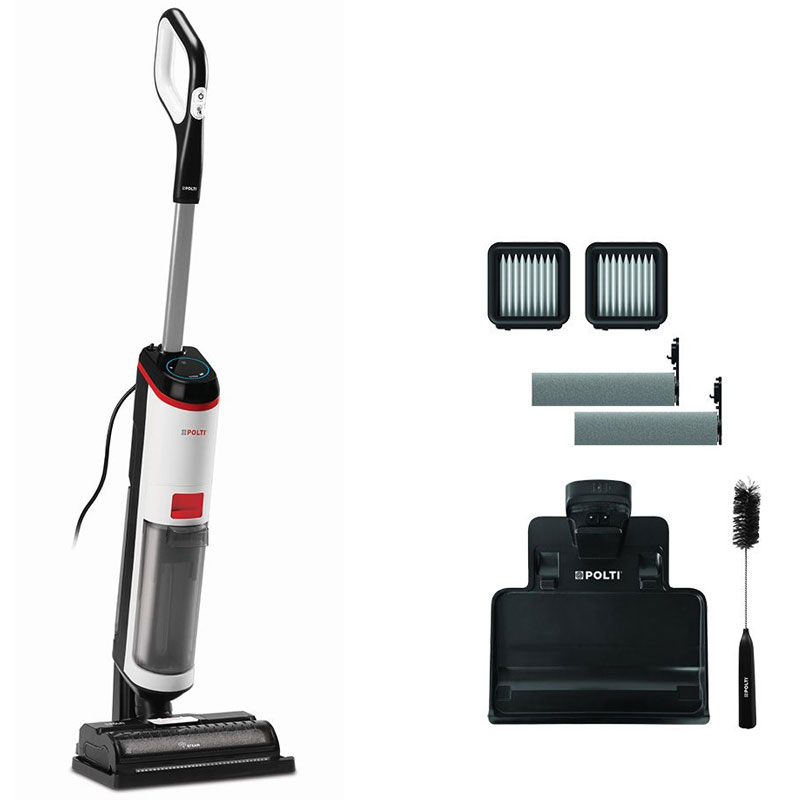 Nettoyeur vapeur filaire Polti RollySteam WD10 avec fonction d'aspiration et de séchage