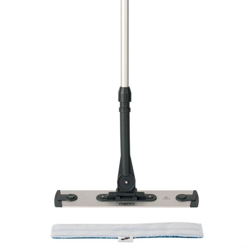Polti Moppy Black Premium - Scopa a Vapore con funzione cattura polvere