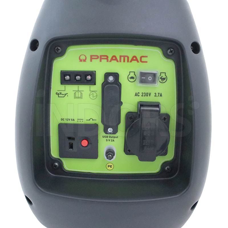 Pramac PMi1000 control panel - Economy Petrol Inverter Generator Set