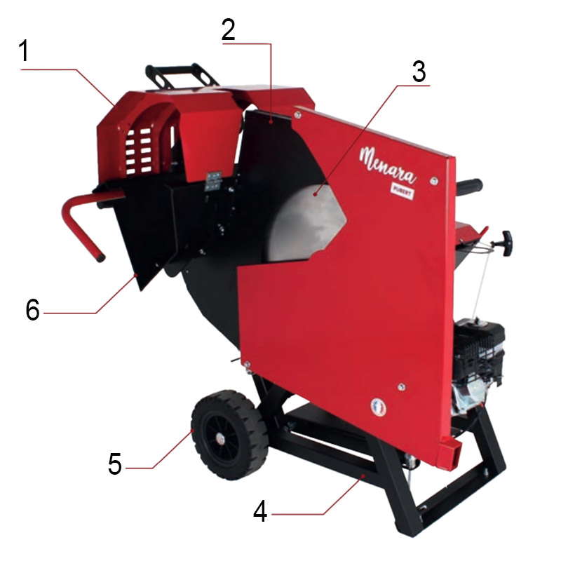 Pubert Menara 55 P - Coupe-bûches thermique professionnel