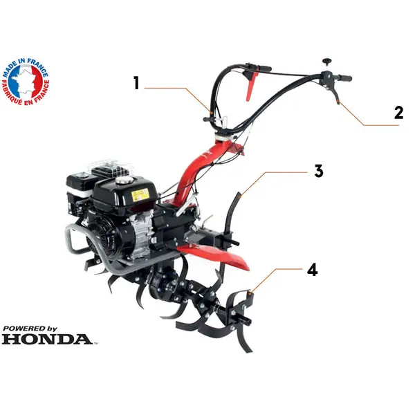 Pubert Maestro 65 H - Motozappa Professionale Agricoltura 6 Frese