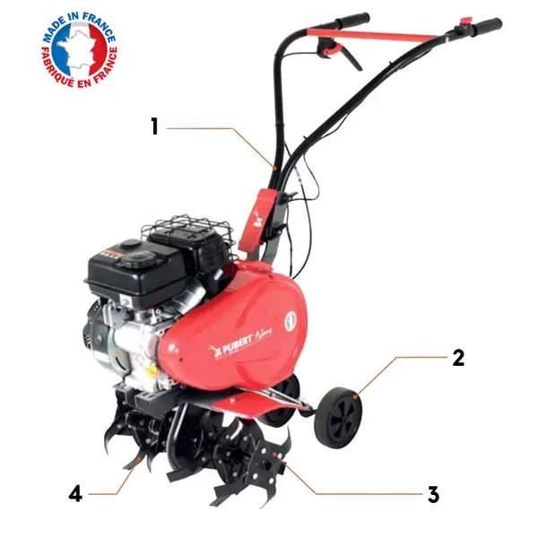 Pubert Nano 20 R motozappa a scoppio agricoltura Made in France