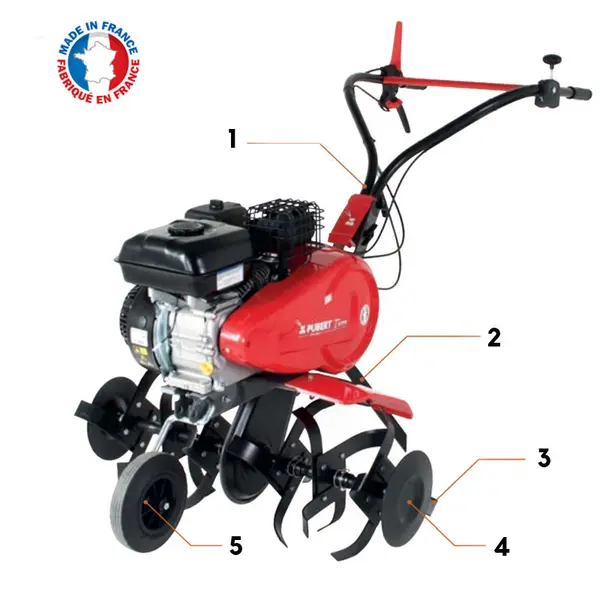 Pubert Terro 55 P C3 - Motozappa 4 Frese - Benzina 209 cc e Trasmissione a Catena