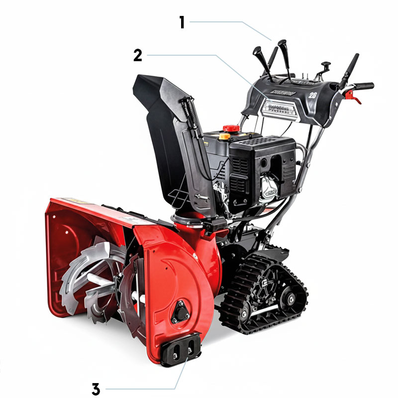 Rato RS1330-C - Chasse-neige chenillé semi-professionnel à essence