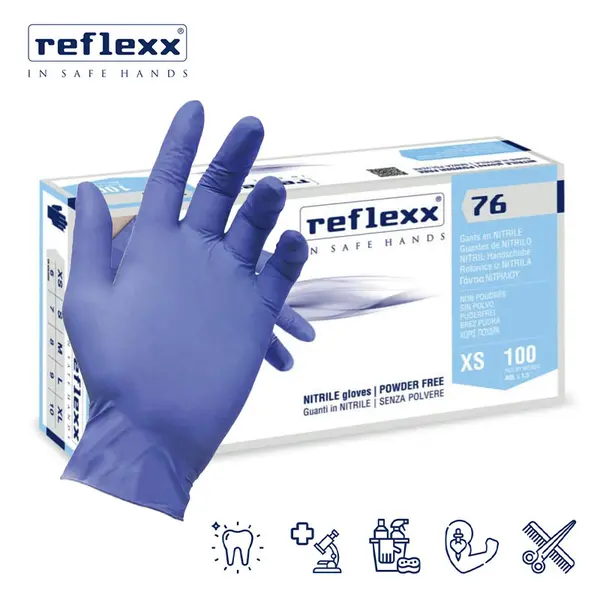 Reflexx 76 - Guanti Nitrile con Protezione Chimica