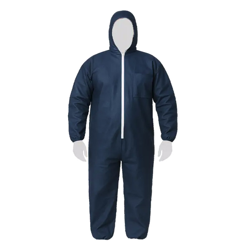 Reflexx Cover 40 Blue - Disposable Polypropylene Protective Coverall with Hood
