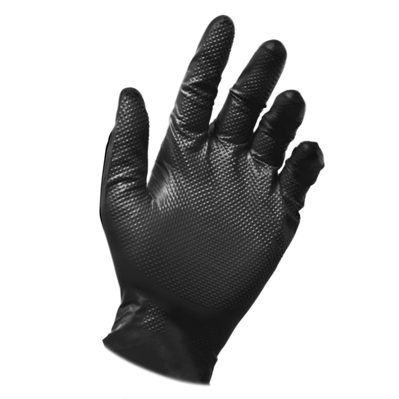 Reflexx N85 Full Grip - Full Grip Nitrile Glove - Heavy Duty 