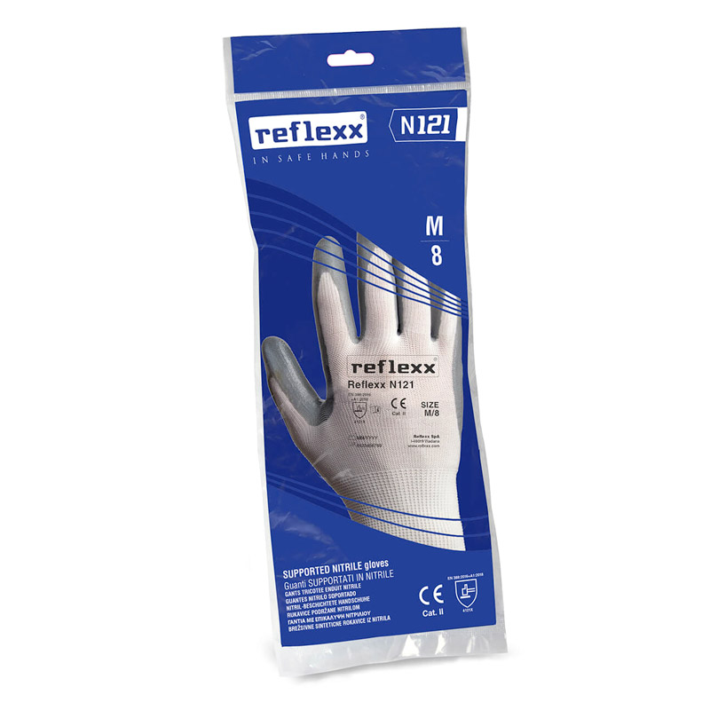 Reflexx N121 - Gants en nitrile avec protection contre les coupures