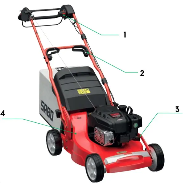 Sabo 47 - VARIO Rasaerba in Alluminio con Trazione Variabile