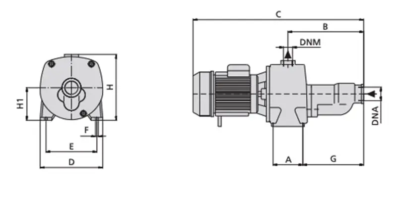 Disegno pompa Speroni CAM 150 BR