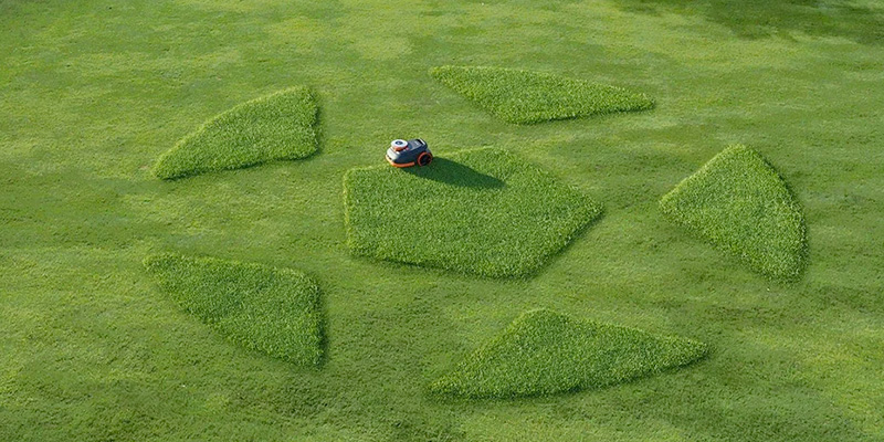 silent robot lawnmower 60 dB