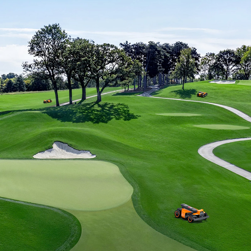 Navigazione ad alta precisione EFLS NRTK con visione 360° e VIO del robot rasaerba Segway Terranox