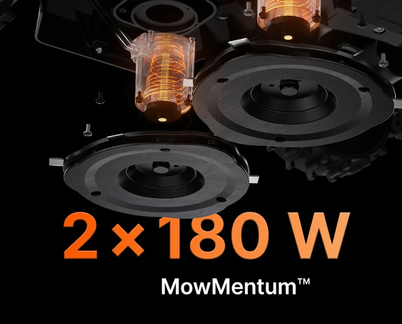 Segway Navimow X450E - Robot Rasaerba Doppio Disco 12 lame