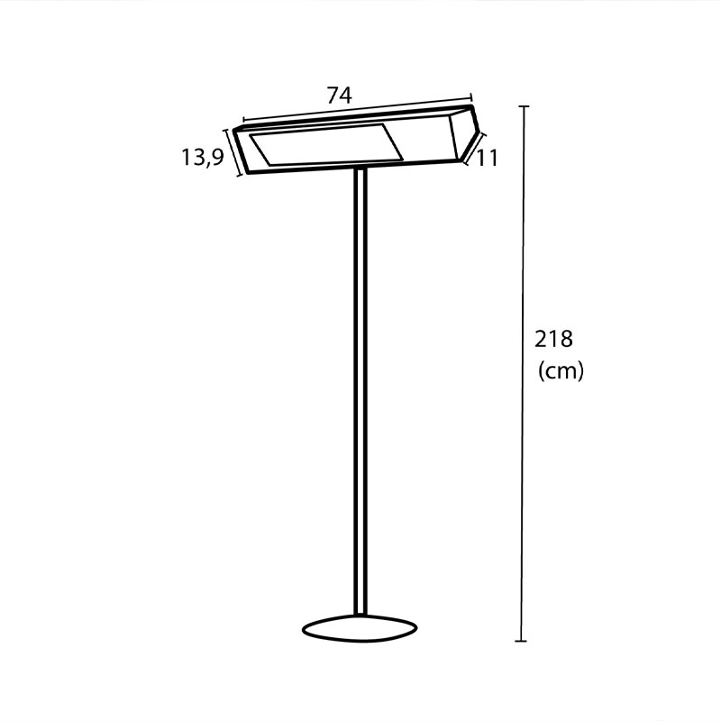 Sined Caldo IRA-INOX Palo WiFi Smart Outdoor Heating Stove