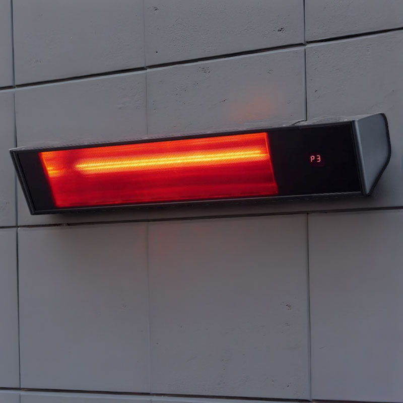 Sined Caldo Vetro Nero 2000 WiFi - Lampada Infrarossi riscaldante da esterno