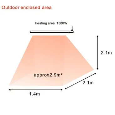 Sined Calore Bianco - Lampade Infrarossi Riscaldante 1500 W