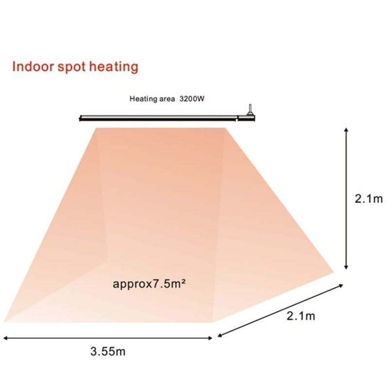 Sined Calore Bianco - Lampade Infrarossi Riscaldante 1500 W