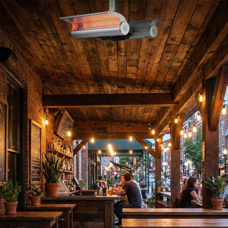 Sined 4000W Ceiling Infrared Heater - 2000W + 2000W Double Infrared Lamp