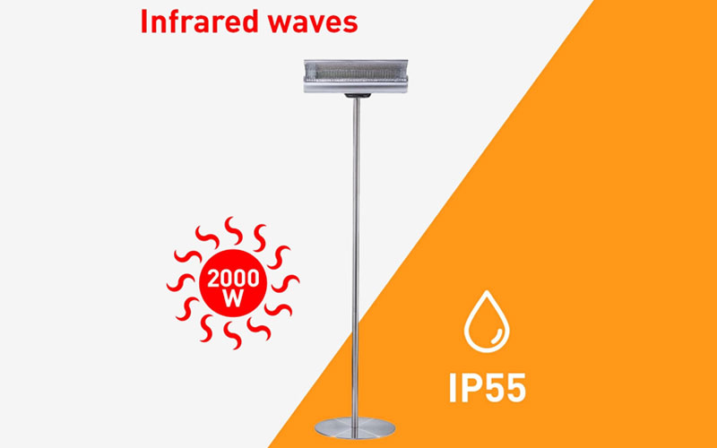 Sined Terra 2000 Infrared Heater - 2000 W Infrared Heating Lamp