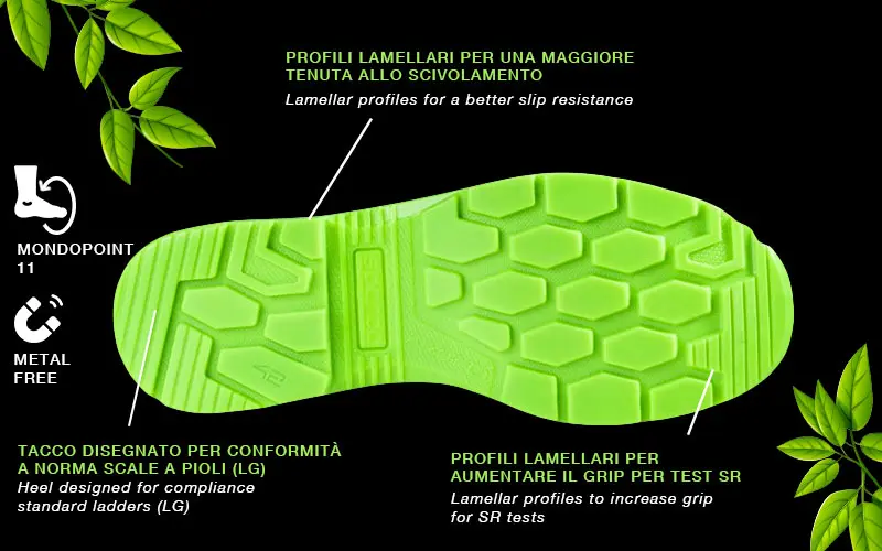 Sparco Indy-e Forester ESD S3S SR LG - Scarpa Antinfortunistica Full Efficiency Ecosostenibile