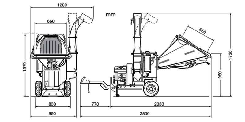 dimensioni airmec chipper