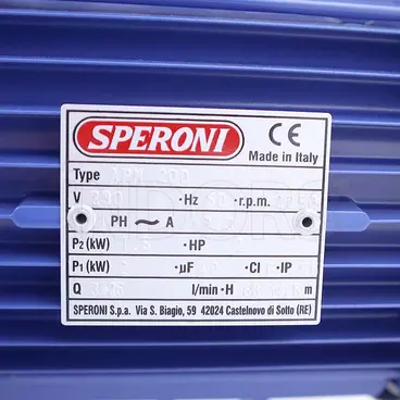 scheda cartellino Pompa Autoadescante per Aspirazioni Profonde Speroni APM 200
