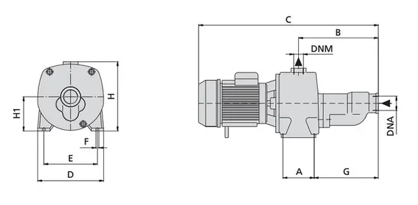dimensioni Speroni CAM-CA 150 - Pompa Bigirante