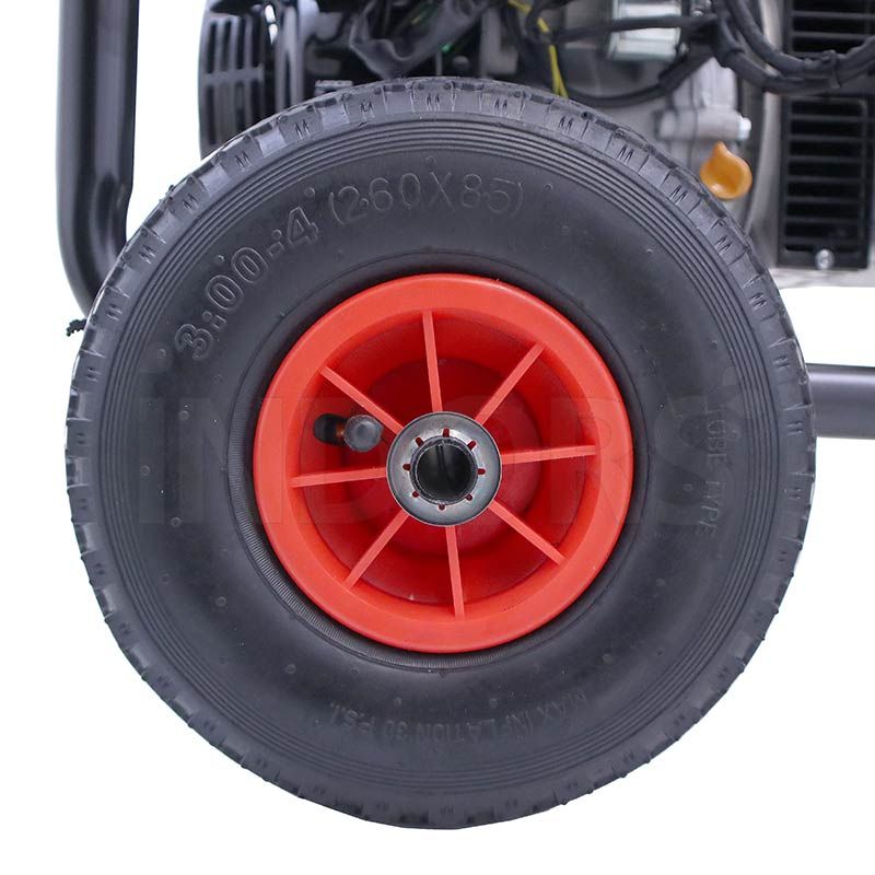 solide e grandi ruote Airmec LS 9000-E AVR e Airmec LS 9000-E AVR ATS - Generatore di Corrente 9 kW