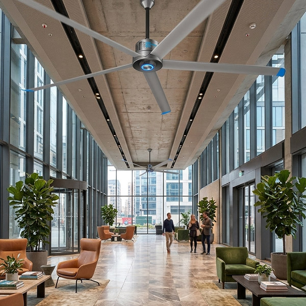 Eco Fresh Air HVLS Series 3 - 5-Blade Ceiling Fans for Residential and Industrial Use