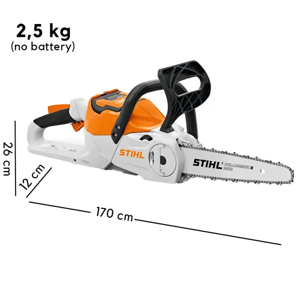 Stihl MSA 60 - Motosega 36V con Barra 30 cm incluso Kit Batteria e Caricabatterie